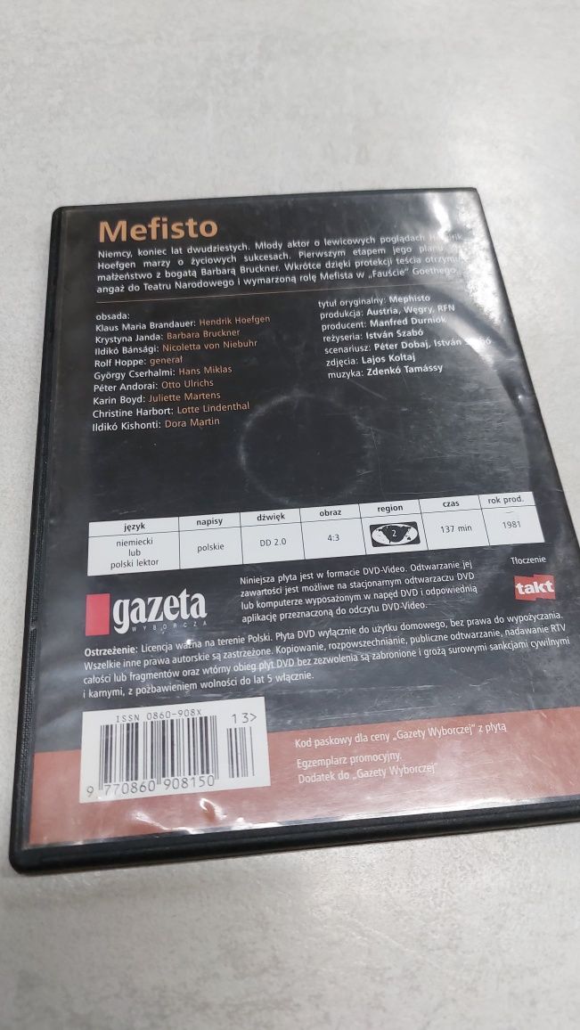 Mefisto. Film dvd