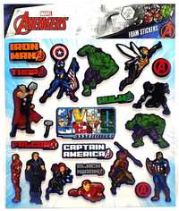 Naklejki piankowe Avengers Marvel 22 sztuki