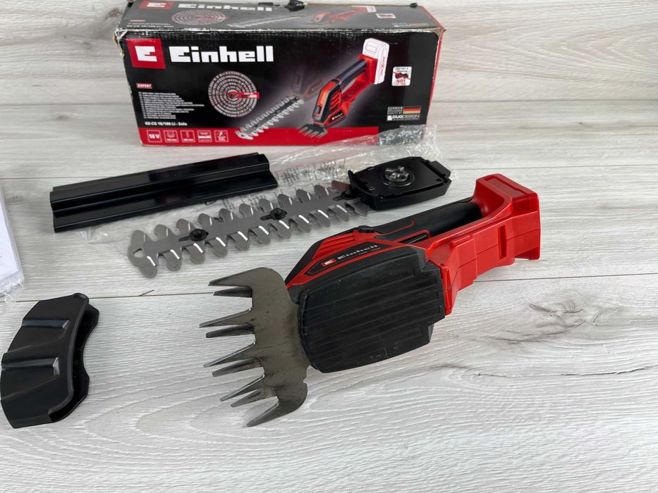Кущоріз із двома насадками на аку. Einhell X Change без аку і зарядки
