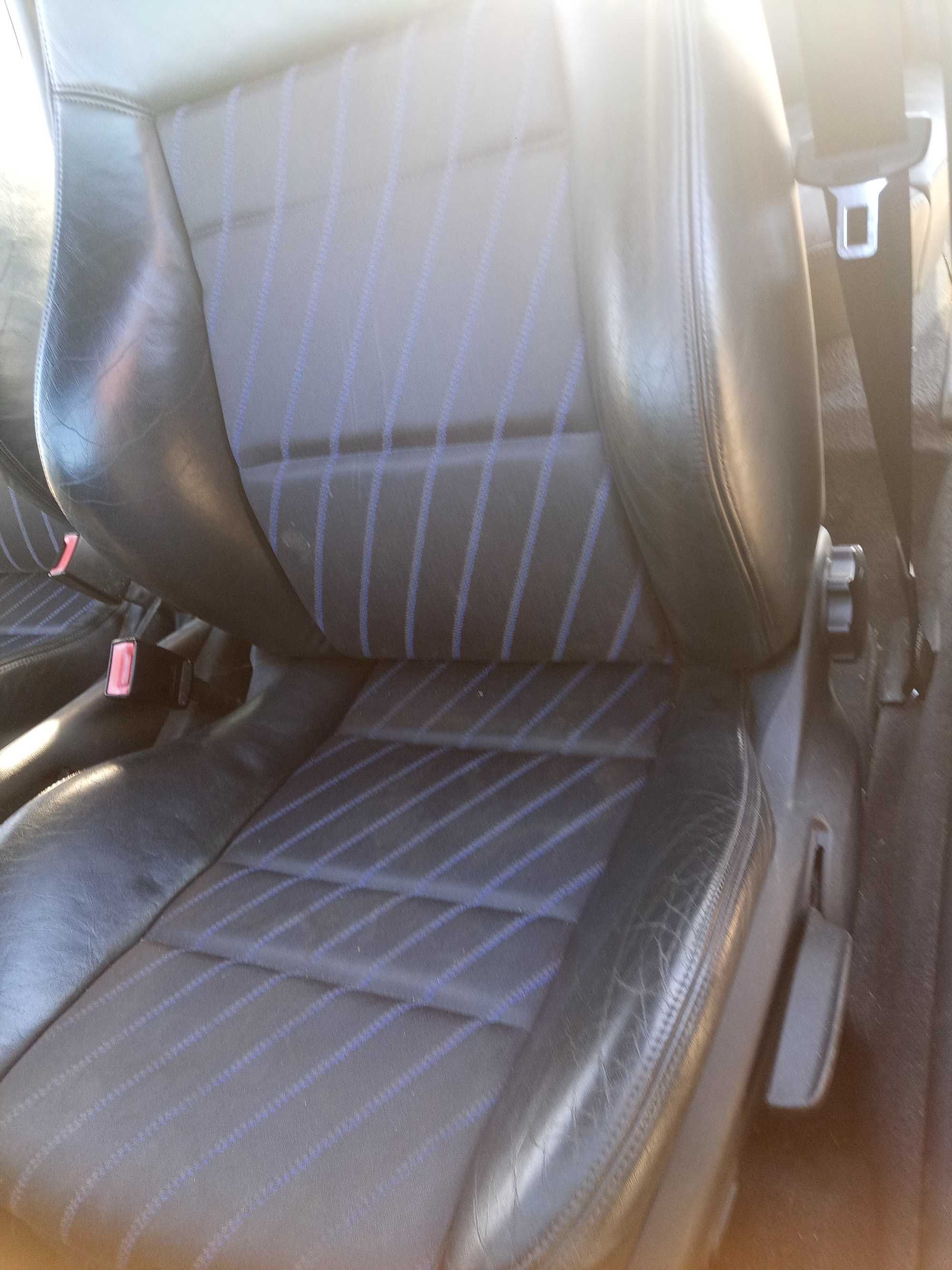 Audi a3 8l fotele czarna skóra pomp lędzwia 5d Komplet s-line półskóry