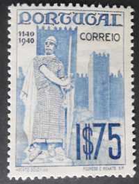 Selos Portugal 1940-Af. nº 598 novo c/ marca Charneira Fundação (2)