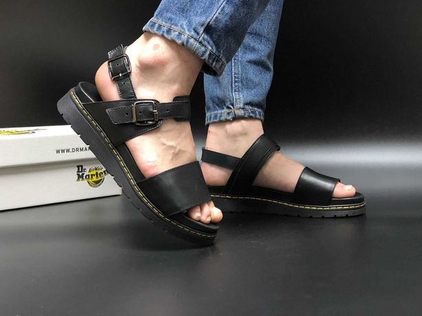 Женские сандалии Dr Martens Sandals Black босоножки черные мартинс