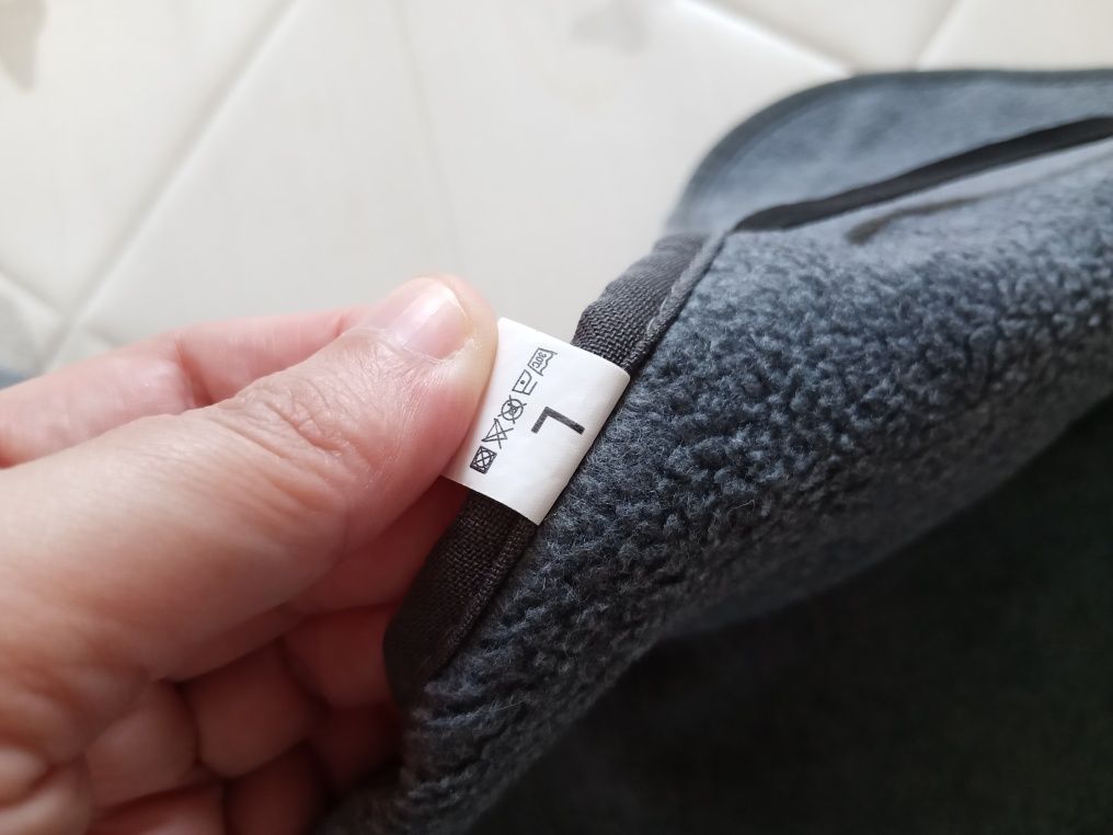 Cão: Capa para chuva com forro quente, tamanho L