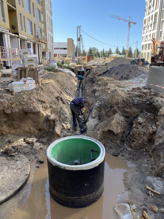 Канализация для дома|Выгребная яма|Септик|Земляные работы!