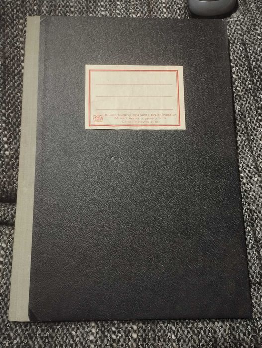 PRL zeszyt brulion w kratkę