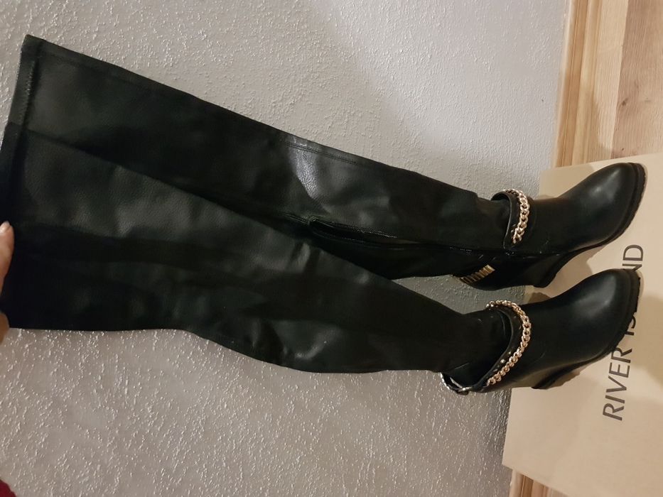 Nowe muszkieterki kozaki za kolano River Island