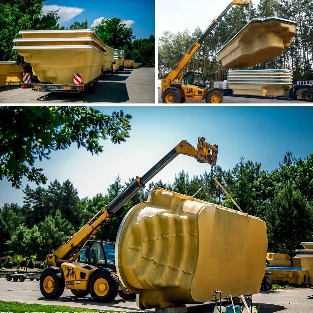 Basen ogrodowy poliestrowy 5,18 x 2,75 x 1,30 od producenta, PREMIUM
