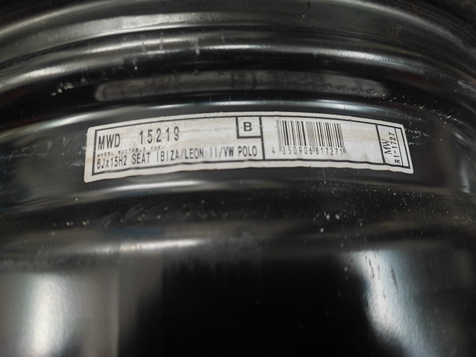 Felgi Stalowe VW Volkswagen 5x100 15" 6J ET38 Polo Fabia Rapid 15