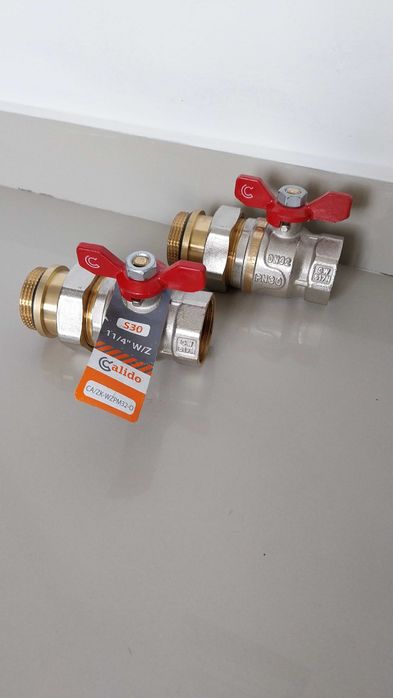 Zawór kulowy  1 1/4 cala 2 szt.