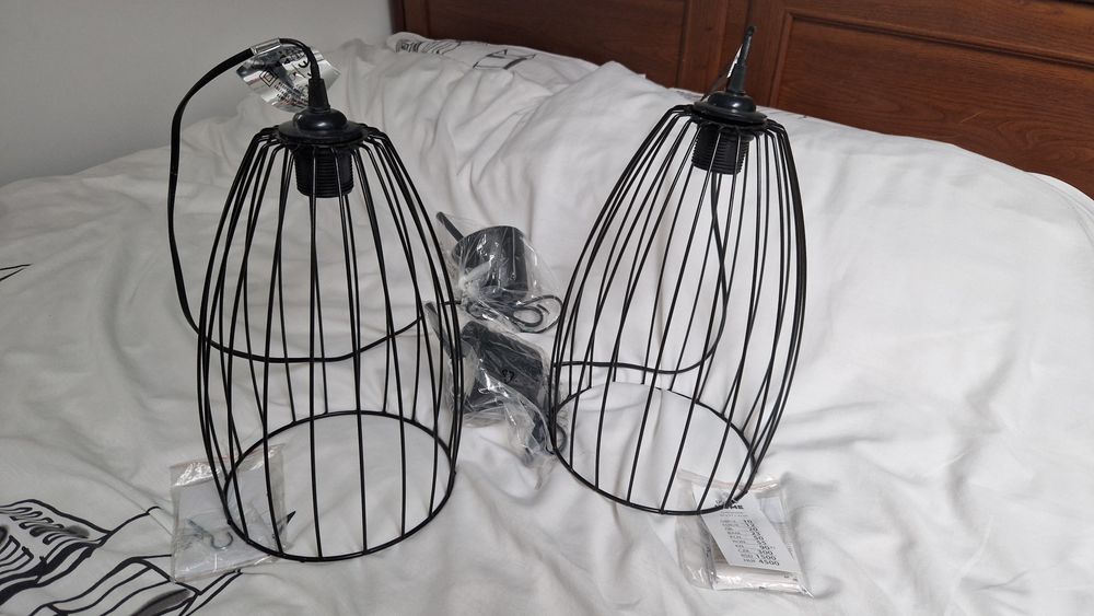 Lampa wisząca, kolor czarny, nowa