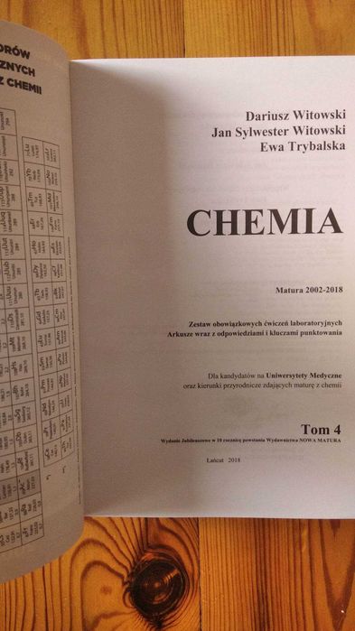 Chemia 4 Zbiór zadań NOWA Witowski Witowscy Matura