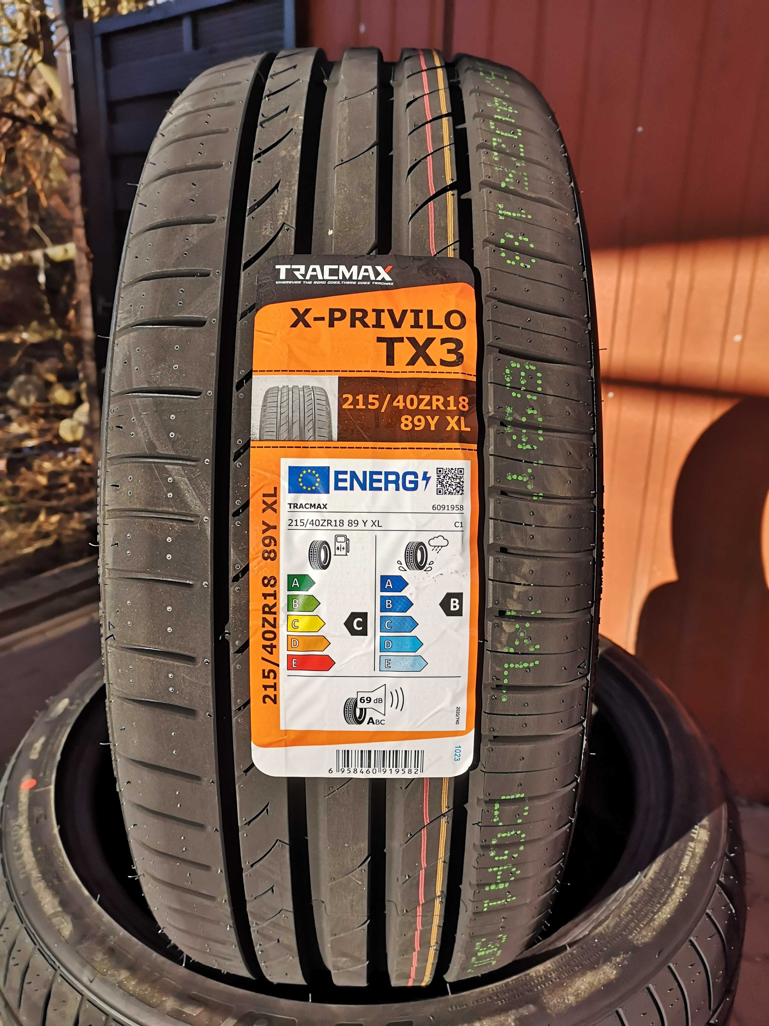 215/40 R18 89Y XL - Tracmax X-Privilo TX-3 (4 sztuki) NOWE