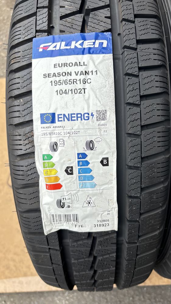 2x falken 195/65/16C z 2022 roku nowe wielosezonowe