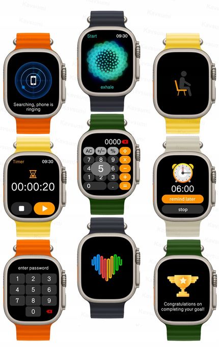 Smartwatch Hk10 Ultra 3 5Gen, Pełny Komplet +Gratisy