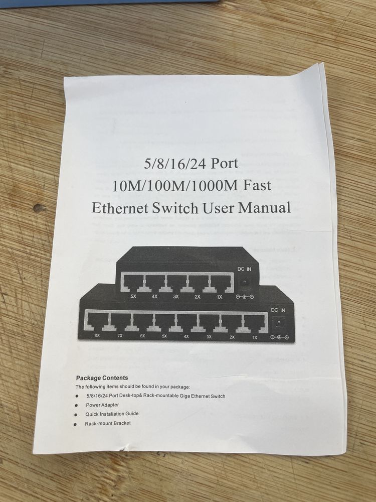 Erhernet Switch Gigabit 10/100/1000