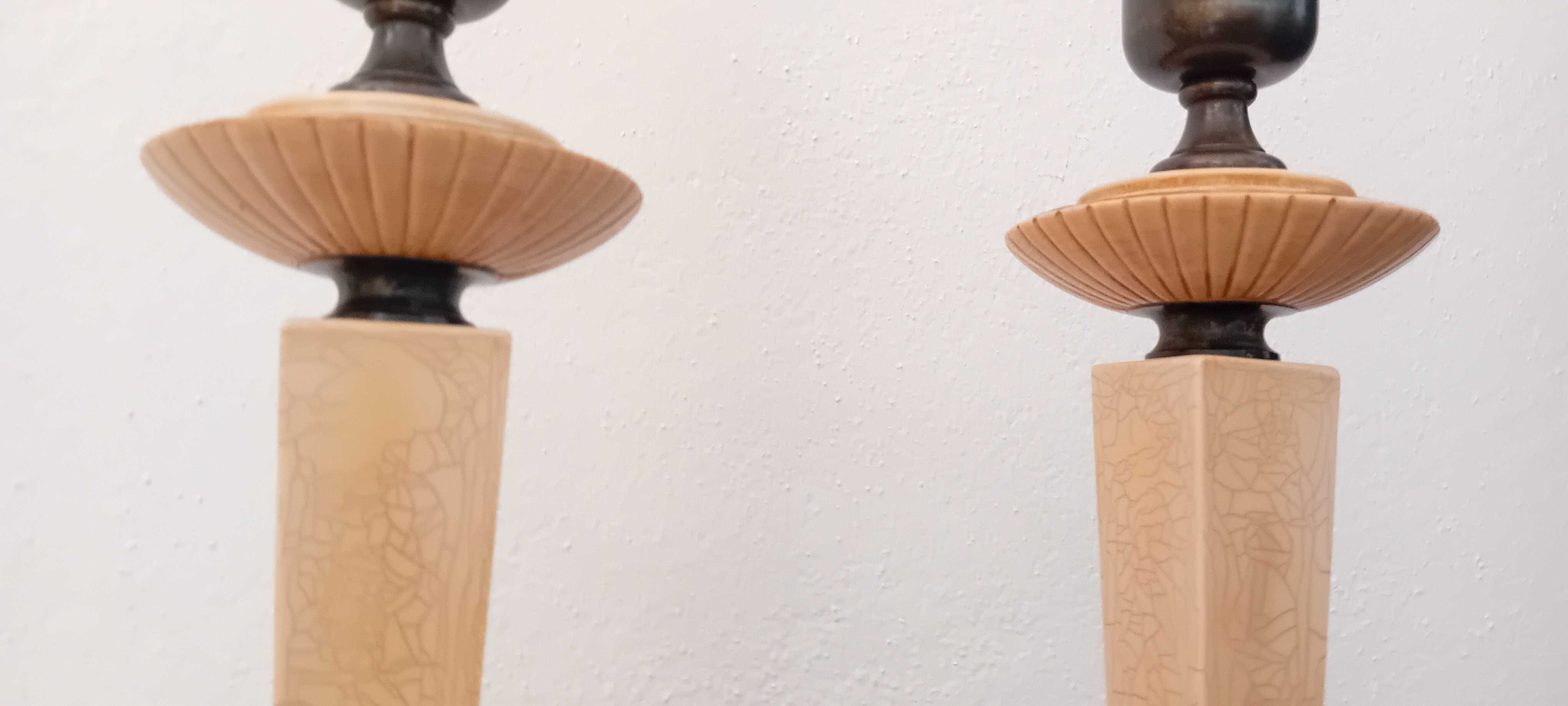 Dois Candeeiros de mesa Vintage