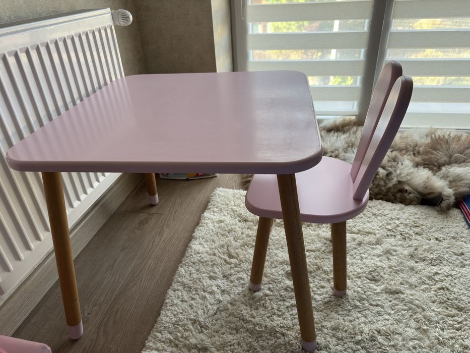 Набір дитячий з дерева, столик дитячий, стільчик дитячий