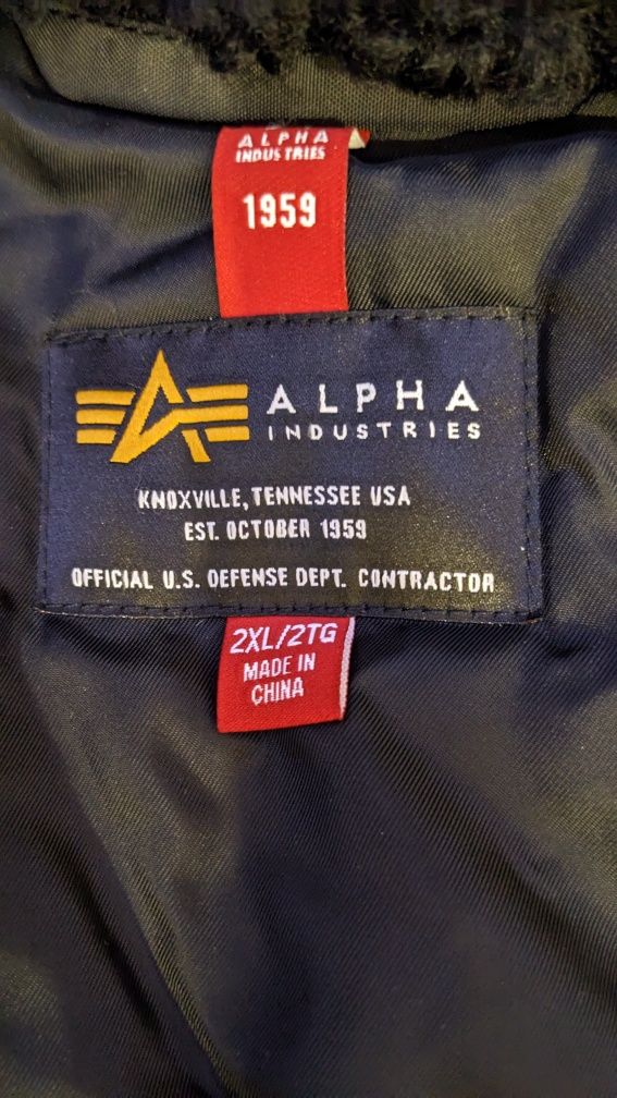 Куртка зимняя мужская Alpha Industries N-3B Skytrain Parka