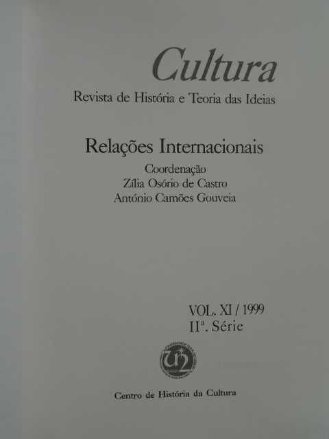 Cultura - Revista de História e Teoria das Ideias - 3 Livros