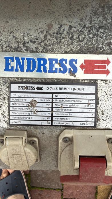 Генератор Endress 3Фазний на 6 кВт