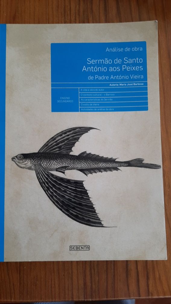 Livro de apoio Sermão de Santo António aos Peixes de Padre António Vie