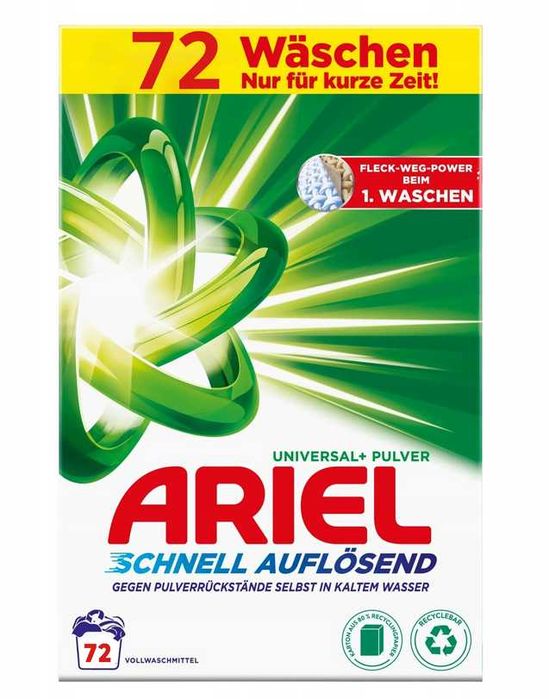 Ariel 72 prania niemiecki