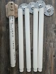 Nogi regulowane białe - 5x Noga regulowana 60-90cm Ikea Olov
