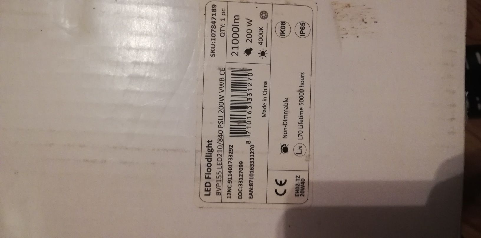 Philips Led floodlight bvp155 led210/840 psu 200w