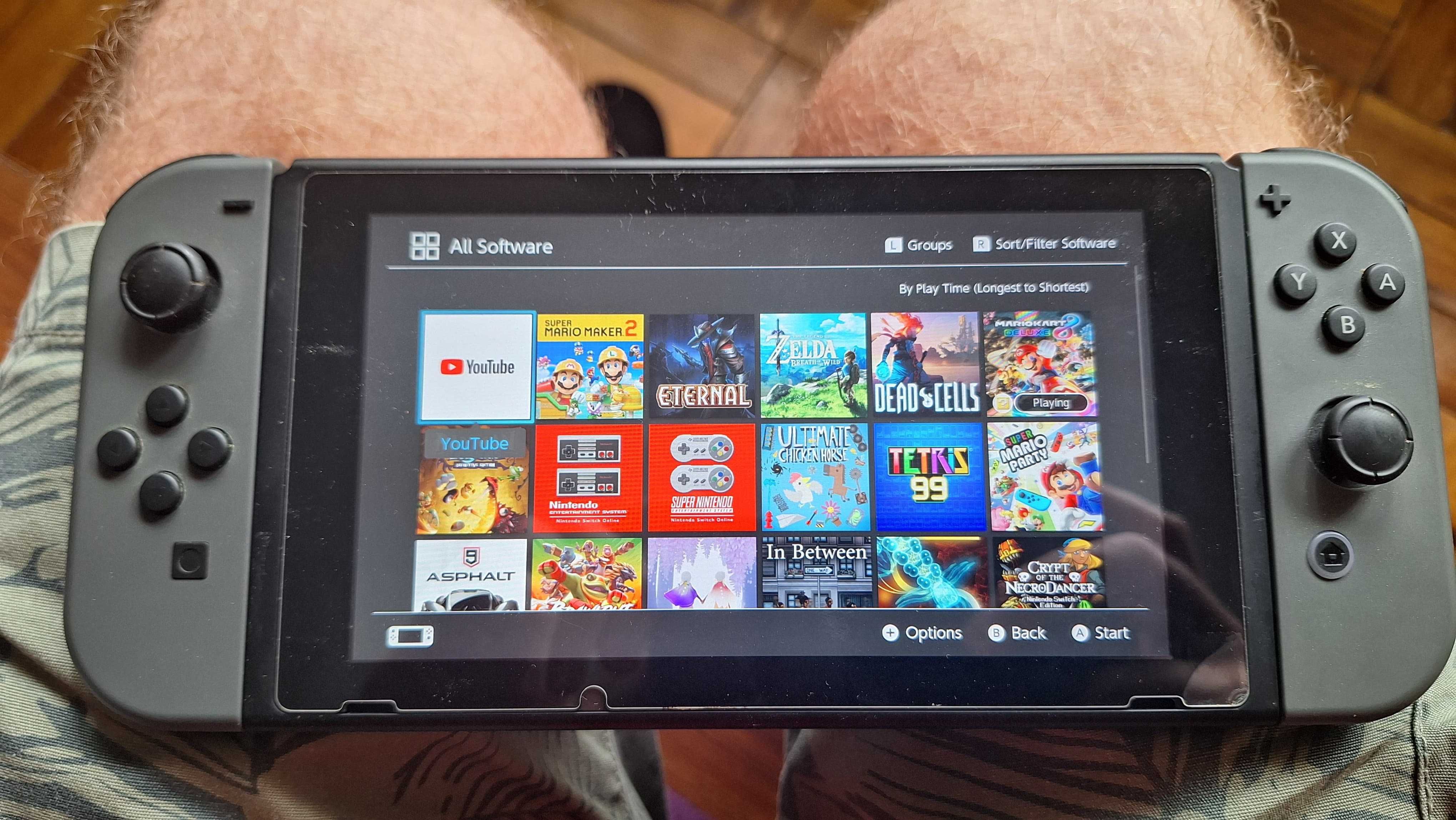 Nitendo Switch + Comando + Transportadora + Jogos
