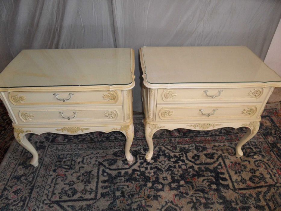 2 Szafki Ludwik Białe  Ecri  z Holandii