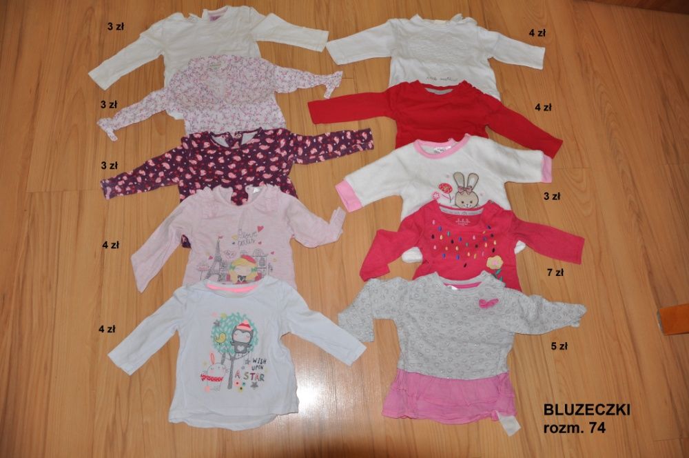 Ubranka dla dziewczynki 68-74