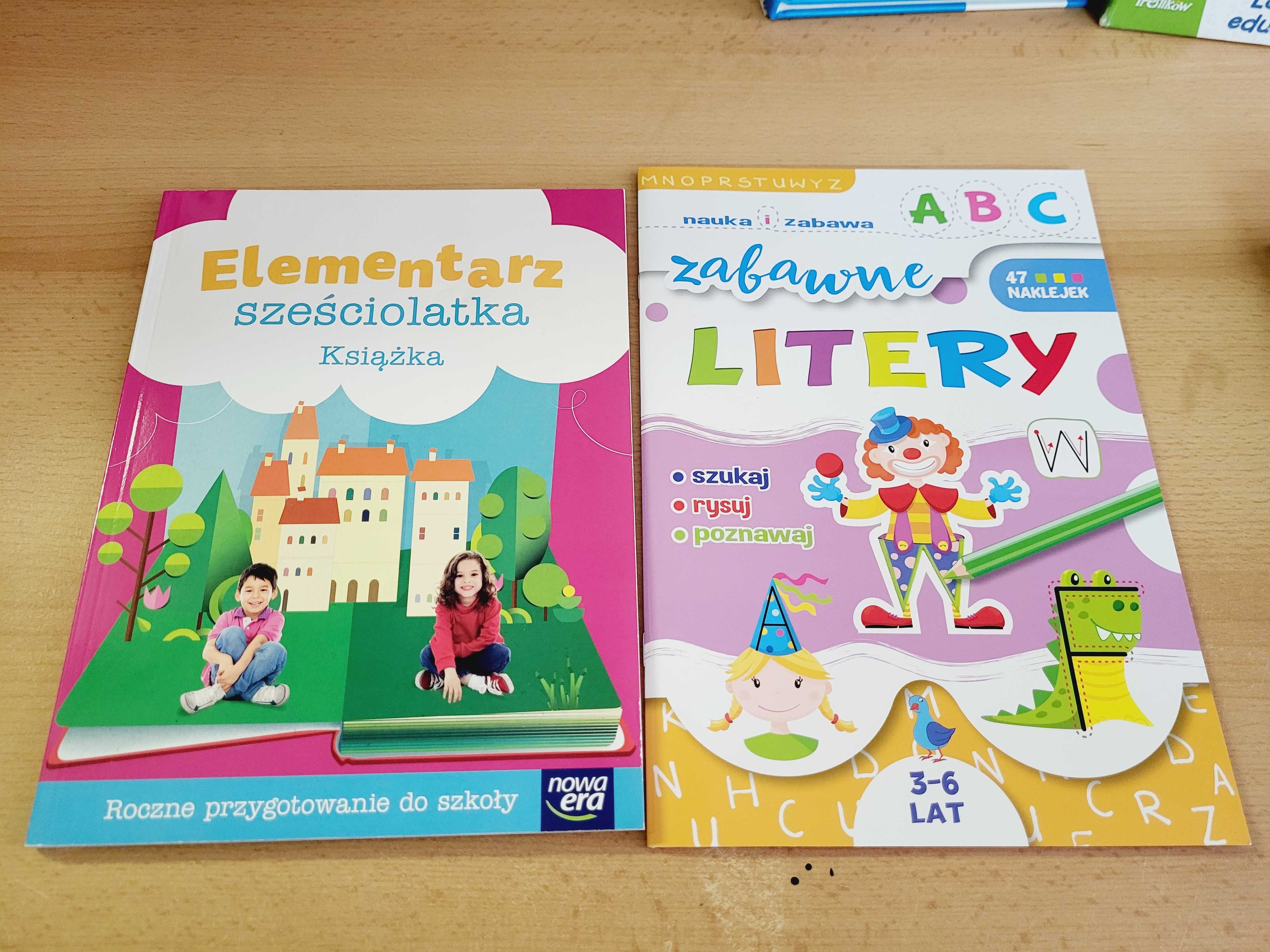 Elementarz sześciolatka książka nowa era Zabawne litery zestaw 2 szt.