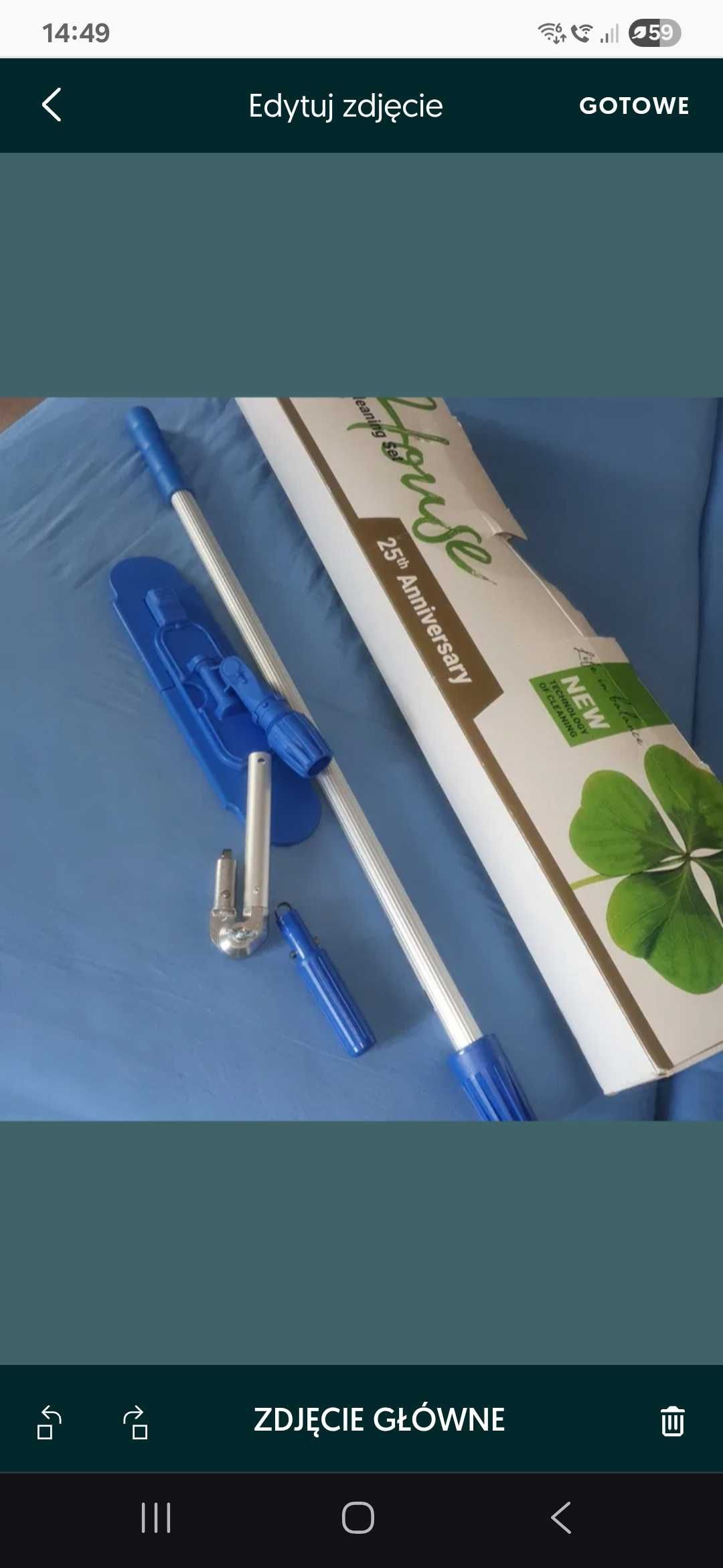 Mop + poduszka biała Raypath