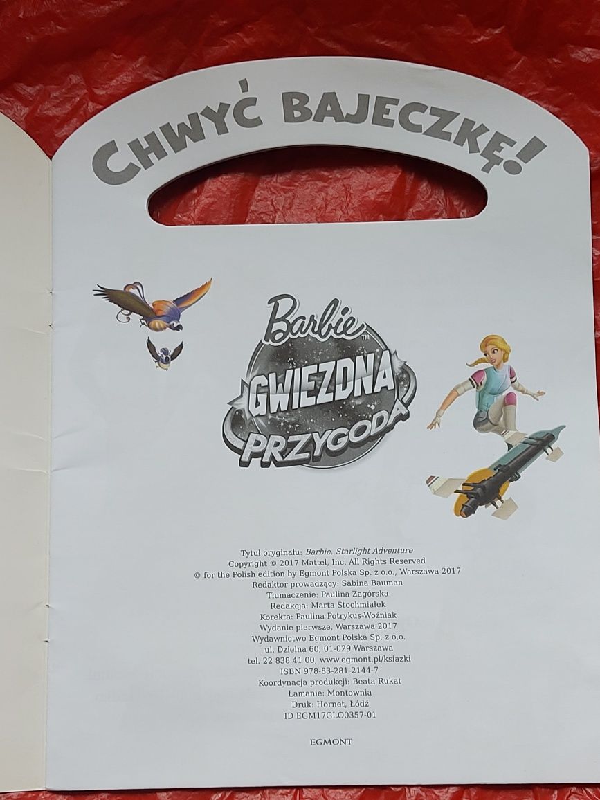 Książka dziecięca Barbie Gwiezdna Przygoda 2017rok