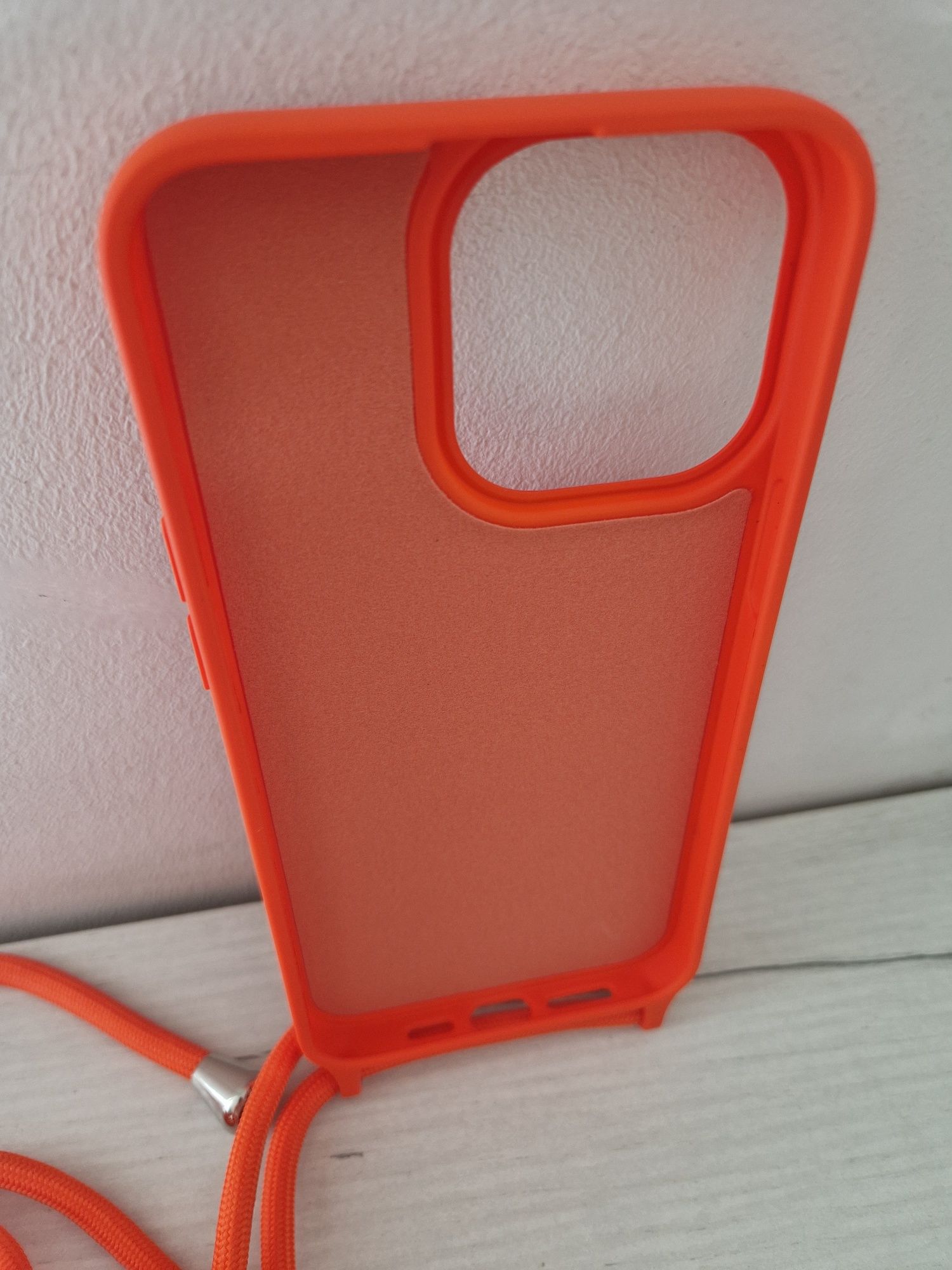 Strap Silicone Case do Iphone 14 Pro Max wzór 1 pomarańczowy