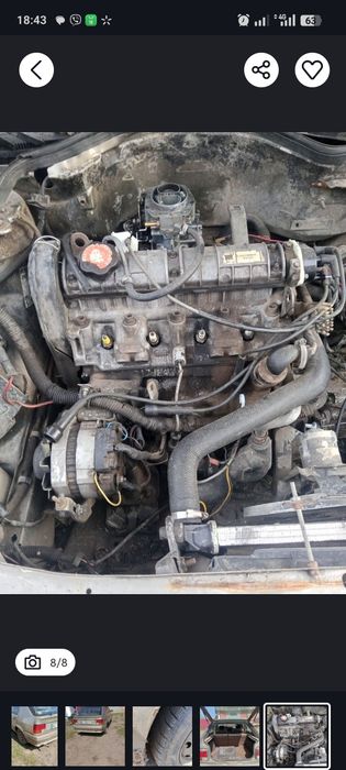 Мотор рено 19  1.7