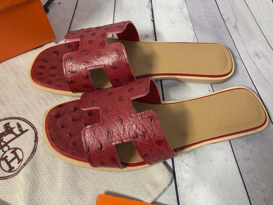 Бренд брендовые 1:1 оригинал Кожаные шлёпанцы шлепки тапочки вьетнамки
