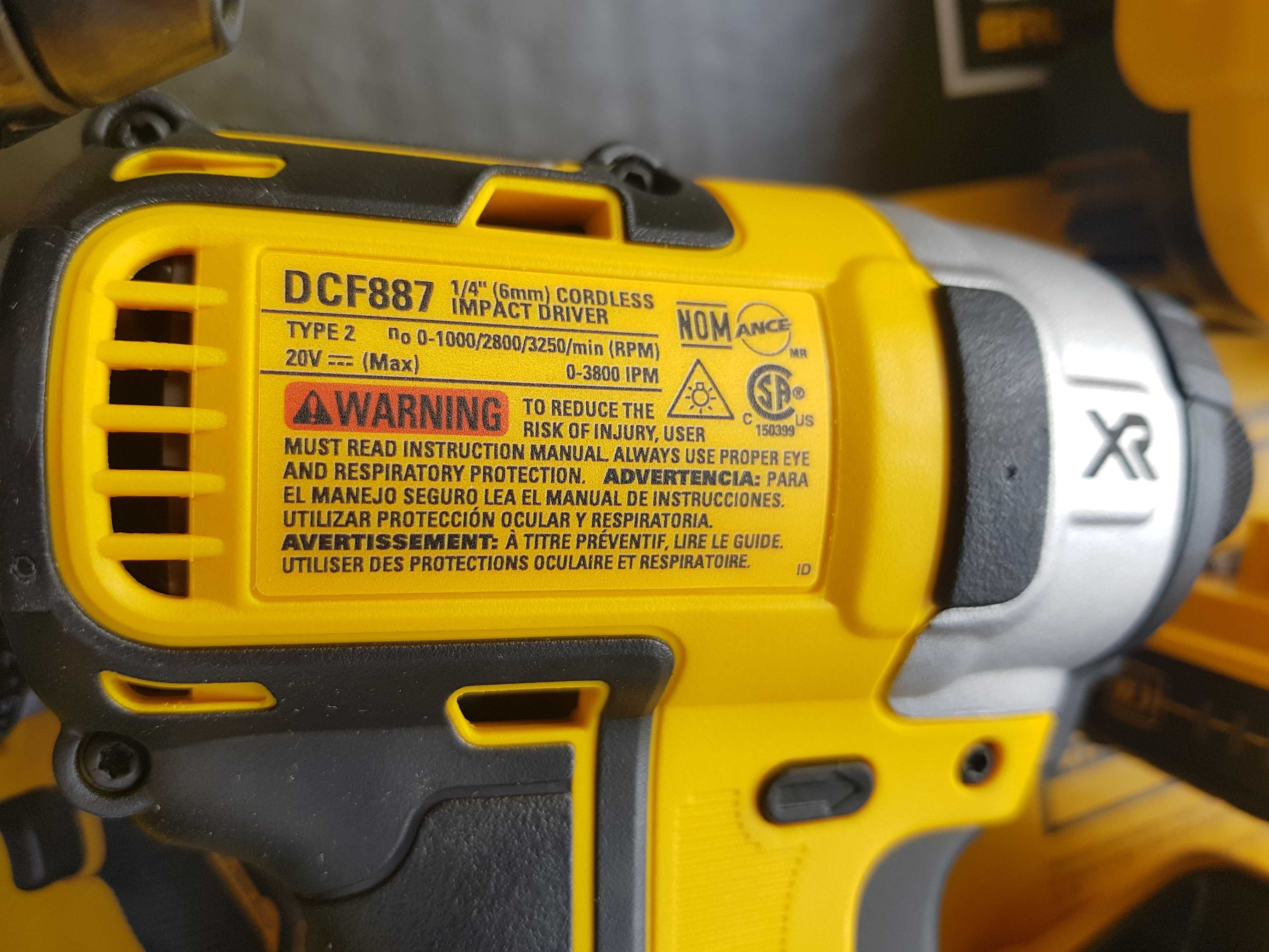 Набор бесщеточных шуруповертов DeWALT DCK299D1W1 20V (DCD998 + DCF887)