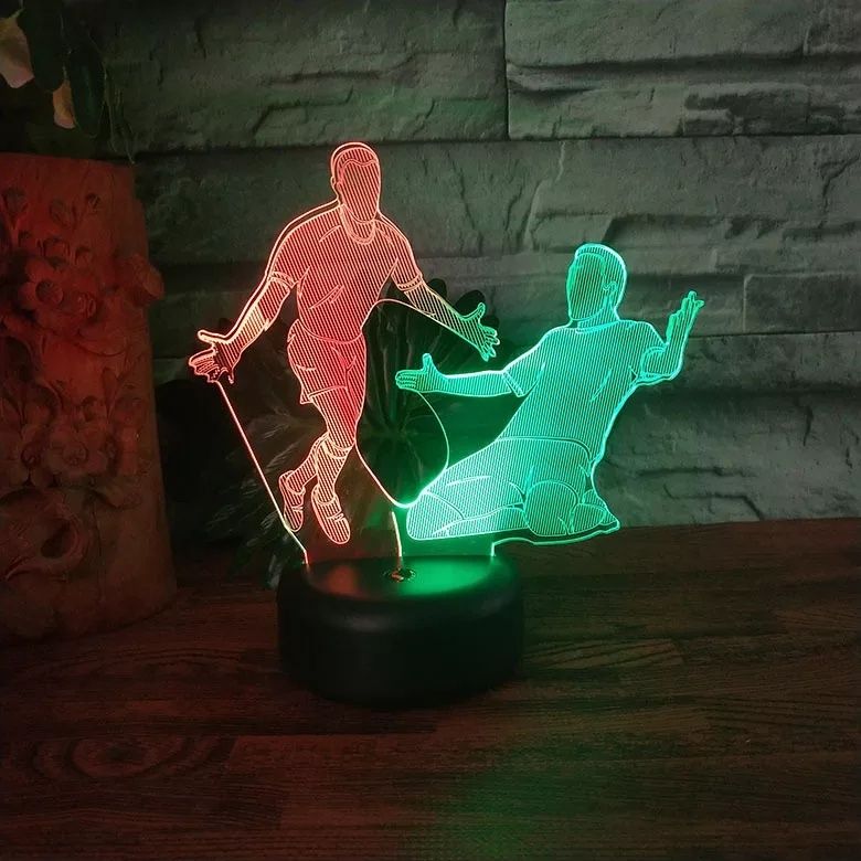 Piłkarska Figurka led 3d dualcolor