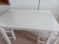 Sundvik Ikea drewniane stolik i 2 krzesełka dziecięce
