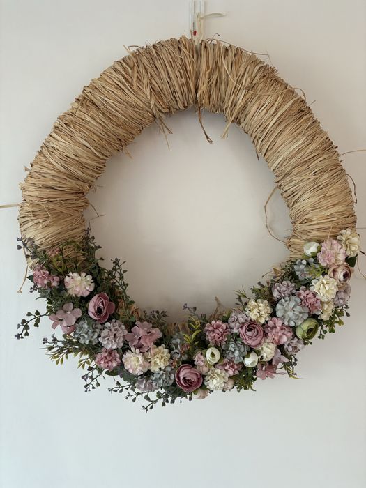 Duzy wianek wieniec recznie pleciony jak Homla Home&you