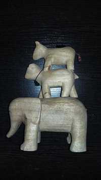 Деревянная статуэтка подсвечник Слон