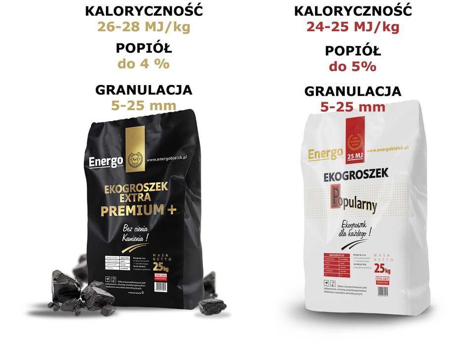 Węgiel Orzech Workowany, Ekogroszek Pellet Brykiet buk, drewno opałowe