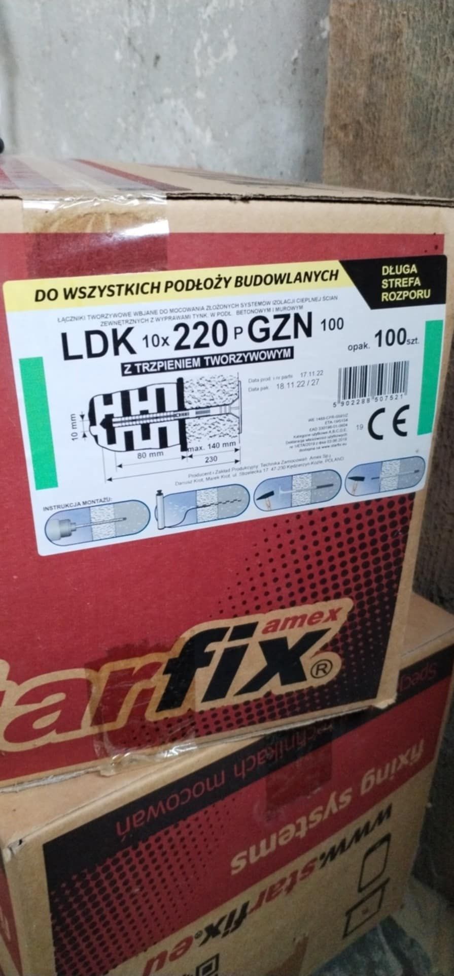 Kołki do styropianu 15cm