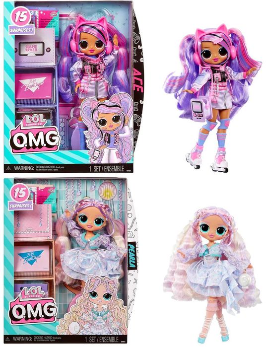 ОРИГИНАЛ Кукла Лол ОМГ ролики Эйс и Pearly LOL Surprise OMG Ace
