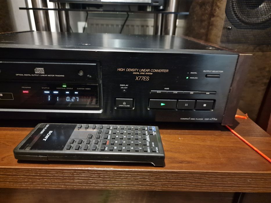 Sony CDP X77ES z oryginalnym pilotem bardzo ładny stan