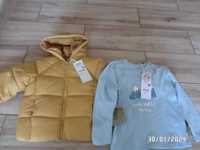 pikowana kurtka+2 bluzy-86cm-Sinsay