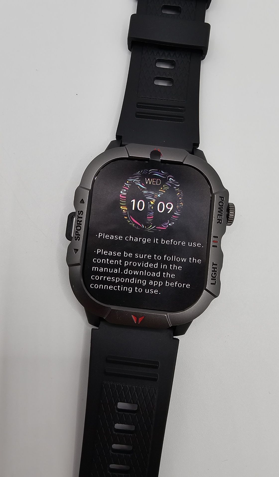 Czarny duży zegarek na rękę męski Smart watch X31