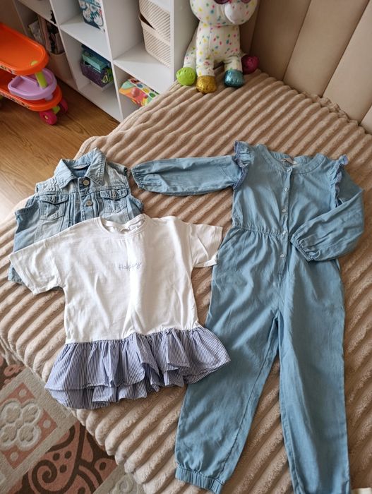 Пакет комплект речей на дівчинку 4-5 років + подарунок