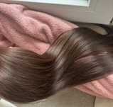 Wlosy dziewicze sciete z glowy 64 cm 83 gr